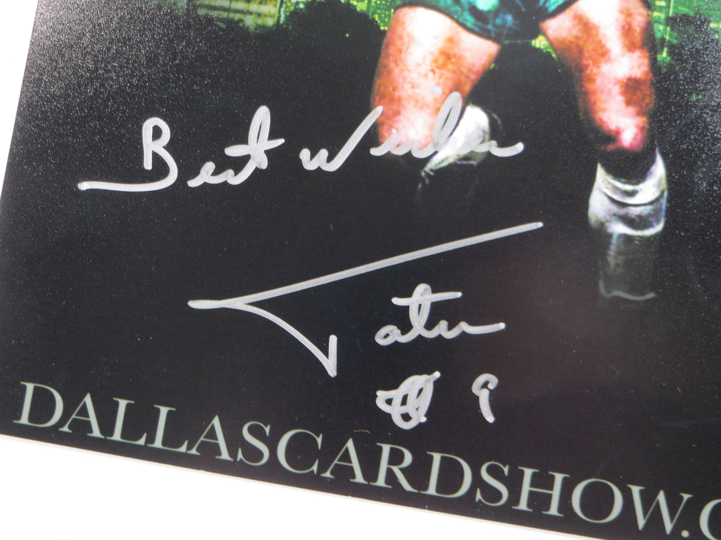 TATU DALLAS SIDEKICKS SIGNED Custom Edit 8x10 PHOTO JSA COA