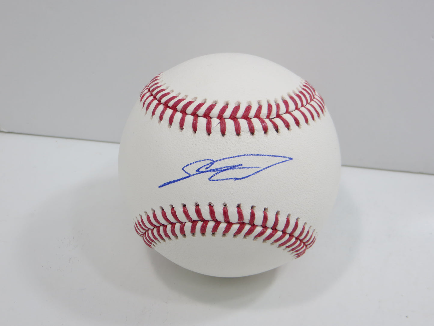 SEBASTIAN WALCOTT TEXAS RANGERS SIGNED RAWLINGS OML BASEBALL BAS COA