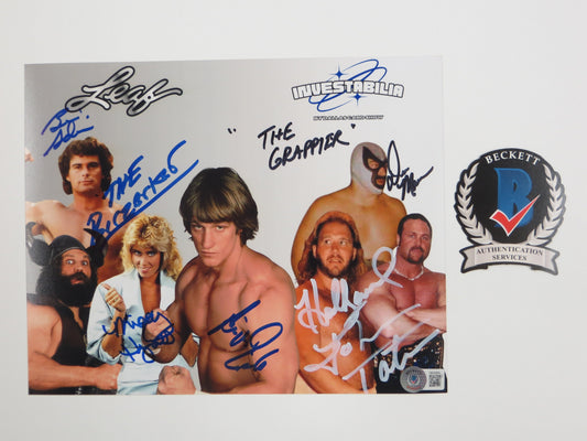 INVESTABILIA by the DALLAS CARD SHOW SIGNED 8x10 White PHOTO Von Erich +MORE BAS