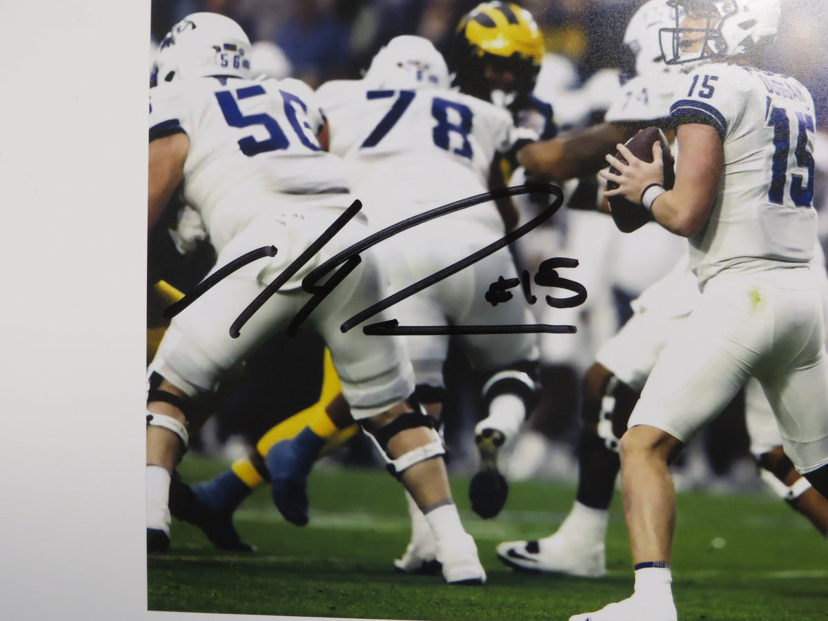 MAX DUGGAN TCU HORNED FROGS SIGNED Fiesta Bowl 8x10 PHOTO BAS