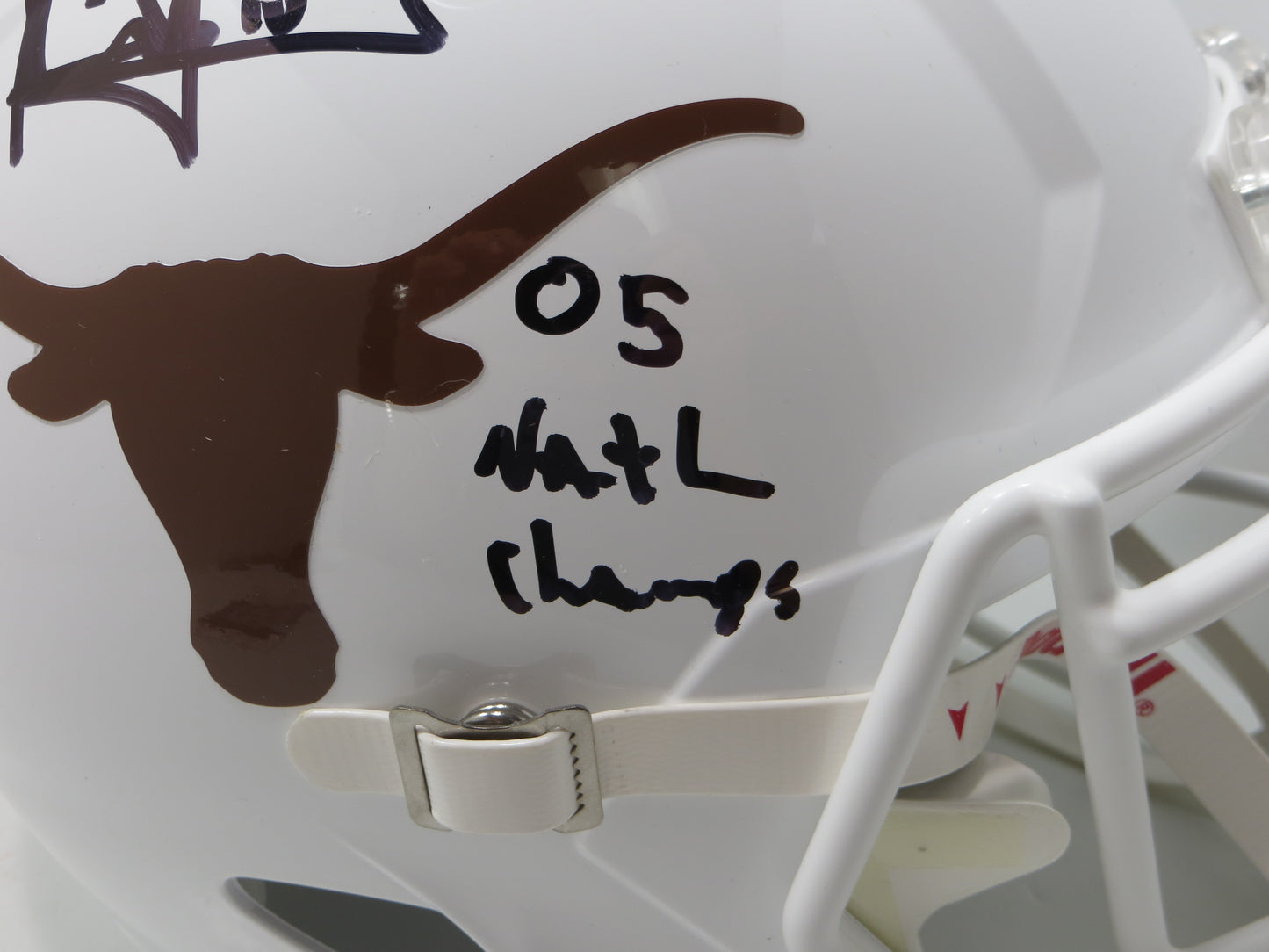 VINCE YOUNG TEXAS UT LONGHORNS SIGNED Full Size Helmet w/05 Natl Champs JSA