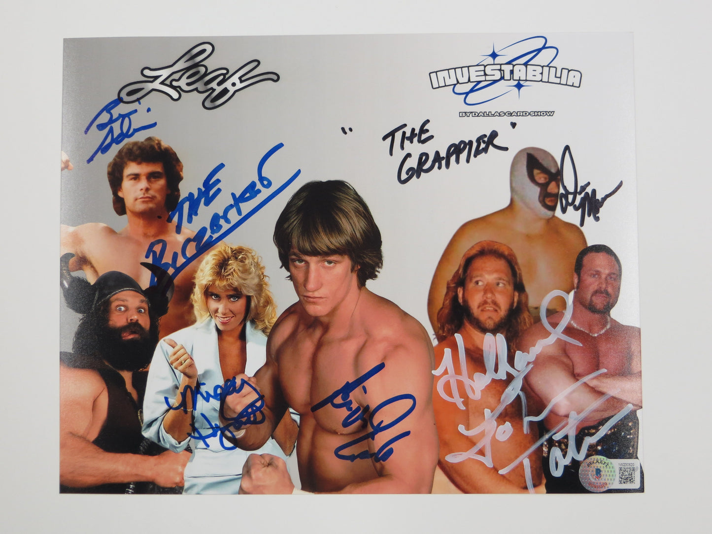 INVESTABILIA by the DALLAS CARD SHOW SIGNED 8x10 White PHOTO Von Erich +MORE BAS