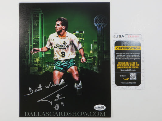 TATU DALLAS SIDEKICKS SIGNED Custom Edit 8x10 PHOTO JSA COA