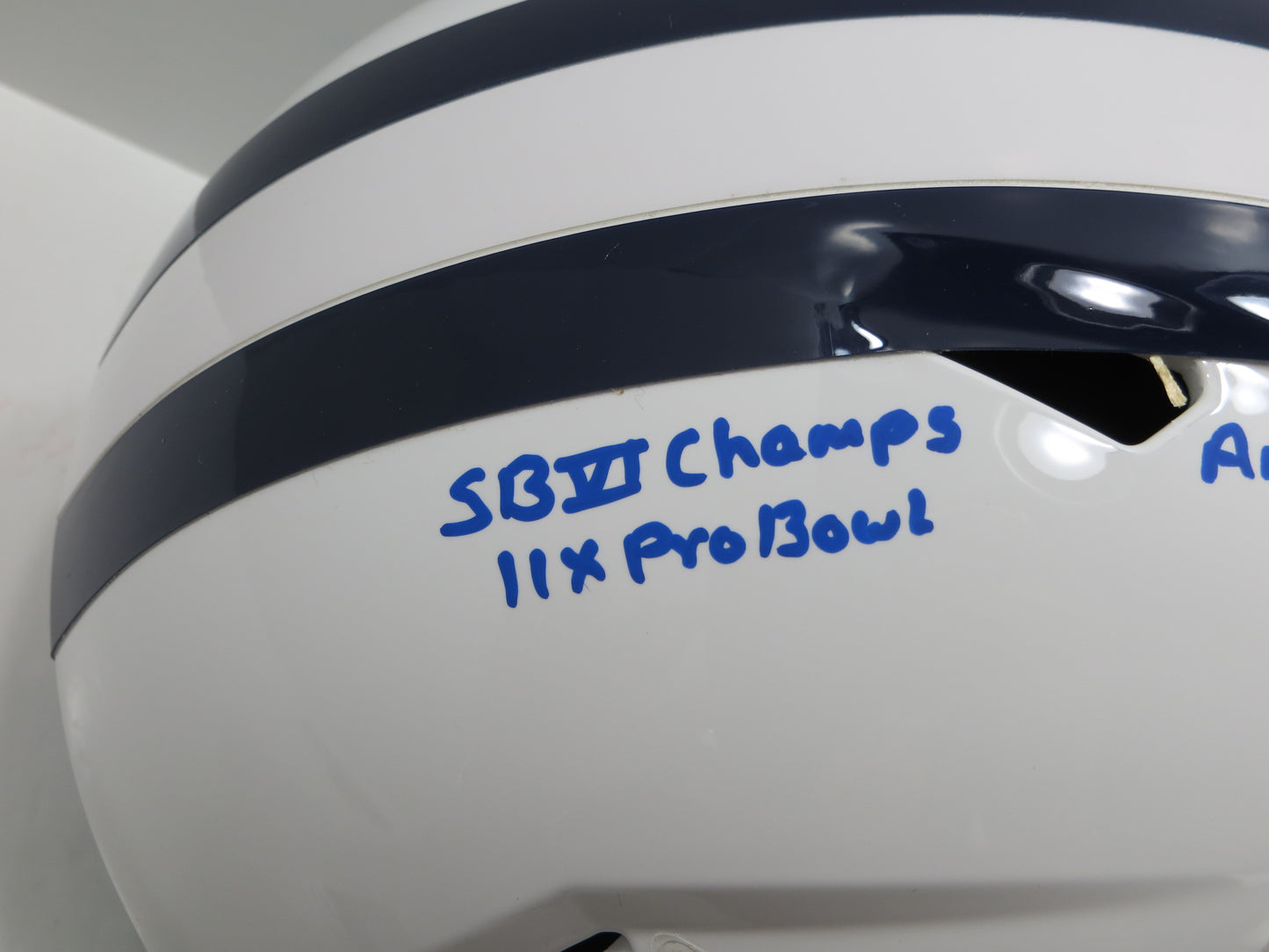 BOB LILLY SIGNED DALLAS COWBOYS RIDDELL FULL SIZE ALT HELMET w/6 INSCs JSA