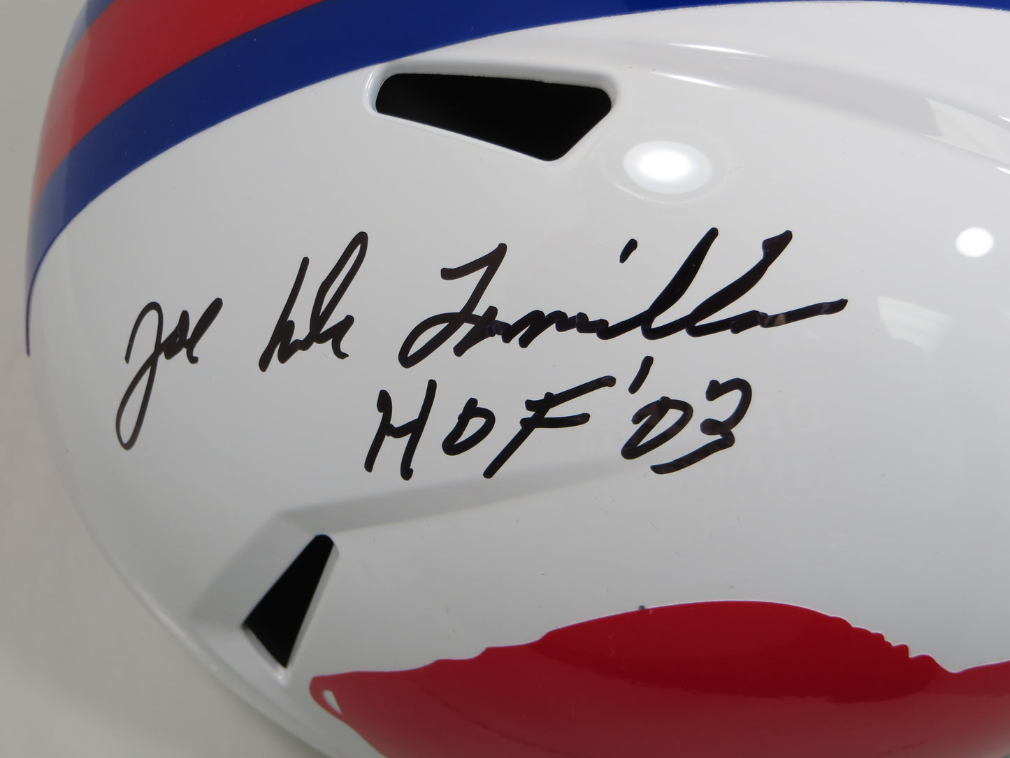 JOE DeLAMIELLEURE BUFFALO BILLS SIGNED SPEED FULL SIZE HELMET w/HOF Schwartz
