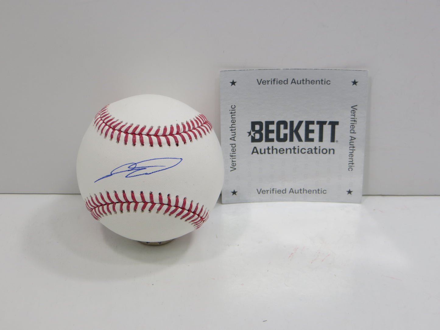 SEBASTIAN WALCOTT TEXAS RANGERS SIGNED RAWLINGS OML BASEBALL BAS COA
