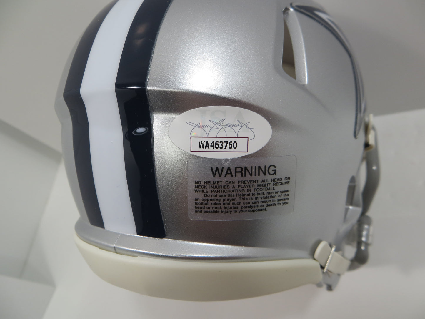 BOB LILLY SIGNED DALLAS COWBOYS RIDDELL MINI HELMET w/3 INSCs JSA COA