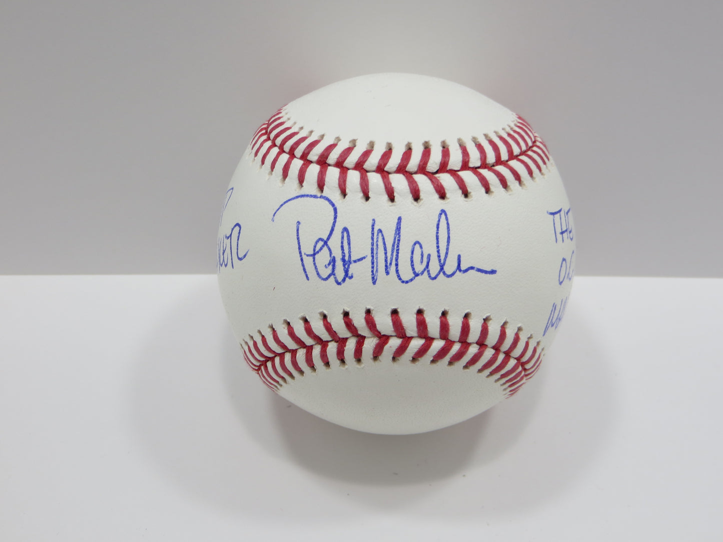 PAT PATRICK MAHOMES SR SIGNED OML BASEBALL Twins w/MVP MAKER THE OG BAS