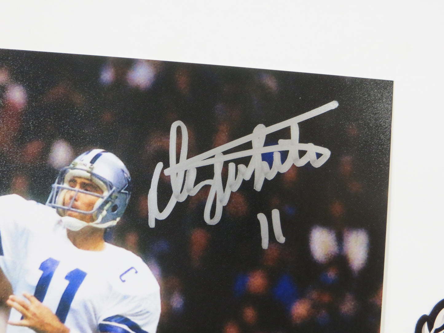 DANNY WHITE DALLAS COWBOYS SIGNED 8x10 PHOTO Texas Stadium ASU Sun Devils BAS