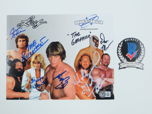 INVESTABILIA by the DALLAS CARD SHOW SIGNED 8x10 White PHOTO Von Erich +MORE BAS