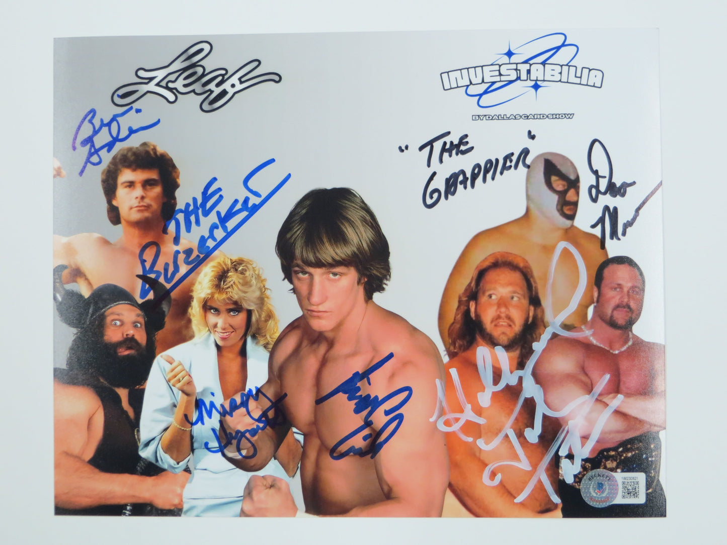 INVESTABILIA by the DALLAS CARD SHOW SIGNED 8x10 White PHOTO Von Erich +MORE BAS