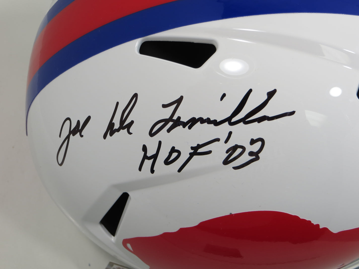 JOE DeLAMIELLEURE BUFFALO BILLS SIGNED SPEED FULL SIZE HELMET w/HOF Schwartz
