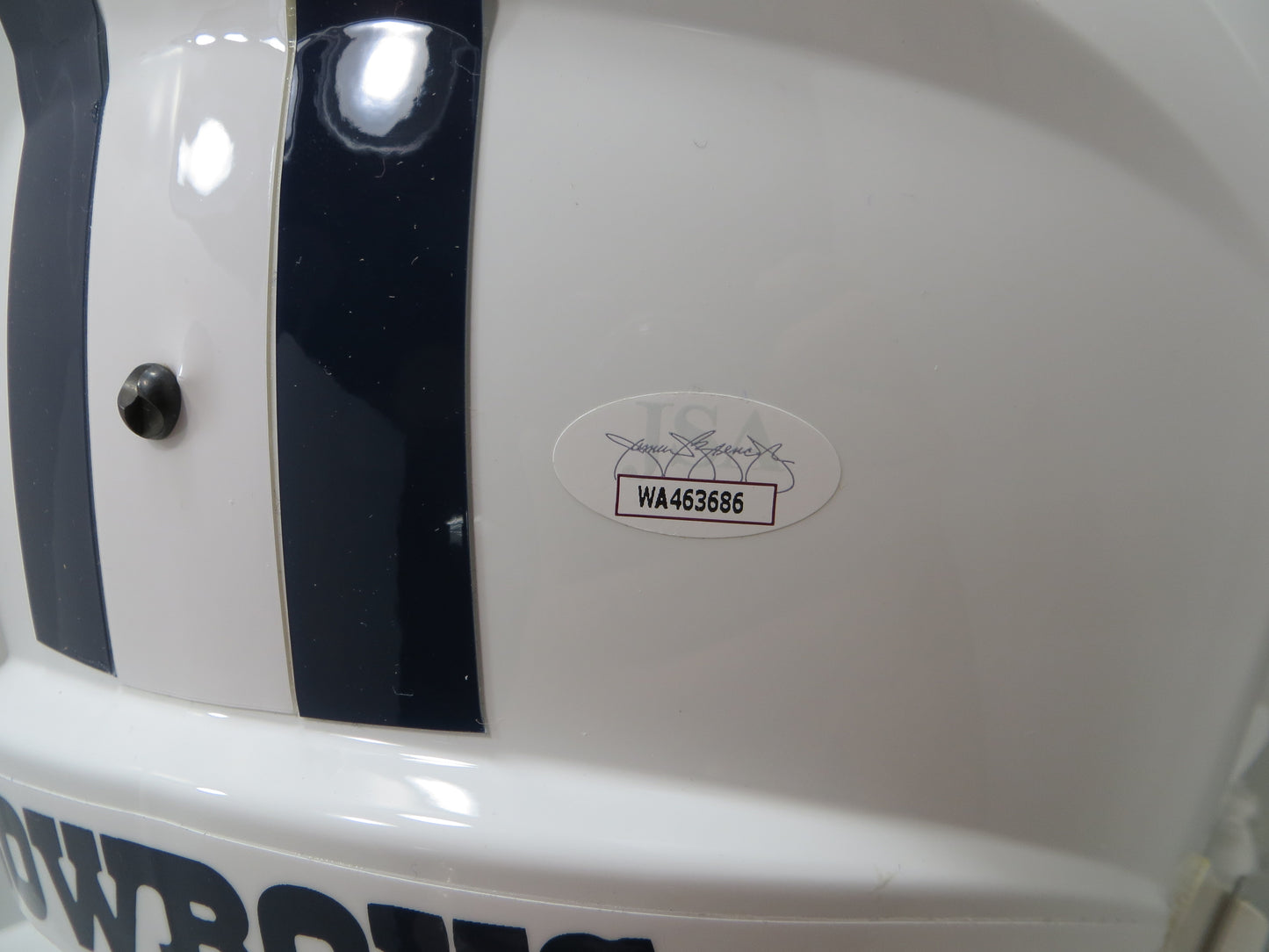 BOB LILLY SIGNED DALLAS COWBOYS RIDDELL FULL SIZE ALT HELMET w/6 INSCs JSA