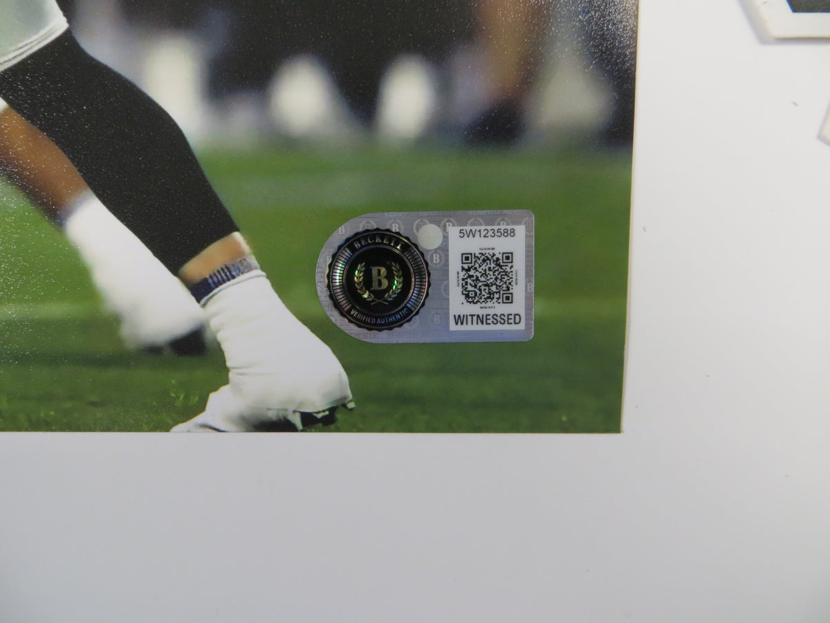 MAX DUGGAN TCU HORNED FROGS SIGNED Fiesta Bowl 8x10 PHOTO BAS