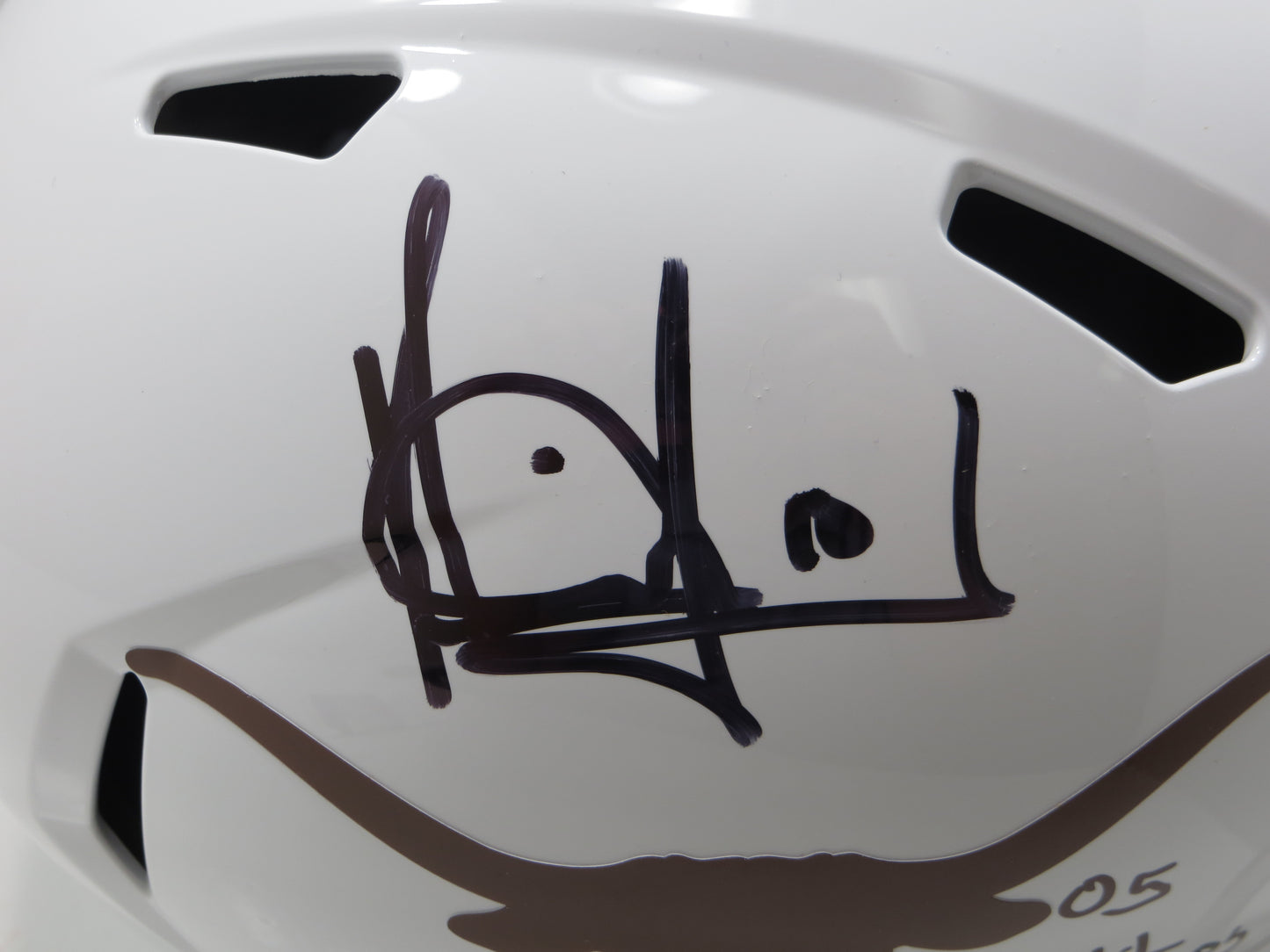 VINCE YOUNG TEXAS UT LONGHORNS SIGNED Full Size Helmet w/05 Natl Champs JSA