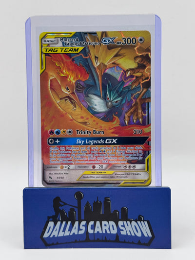 2019 Pokemon - Moltres & Zapdos & Articuno GX - 44/68 Hidden Fates NM