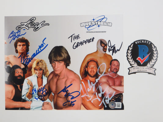 INVESTABILIA by the DALLAS CARD SHOW SIGNED 8x10 White PHOTO Von Erich +MORE BAS