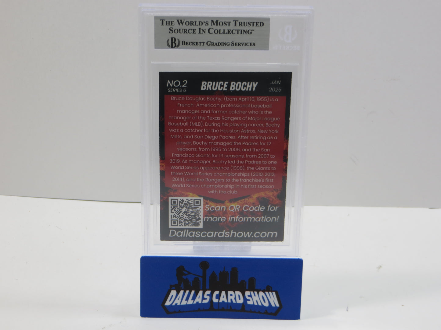 2025 JANUARY DCS SERIES 6 #2 BRUCE BOCHY BGS 10 AUTO