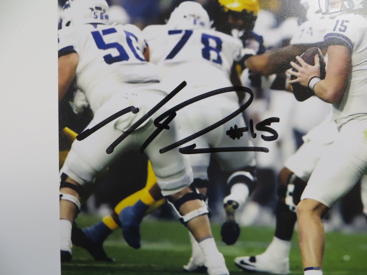 MAX DUGGAN TCU HORNED FROGS SIGNED Fiesta Bowl 8x10 PHOTO BAS