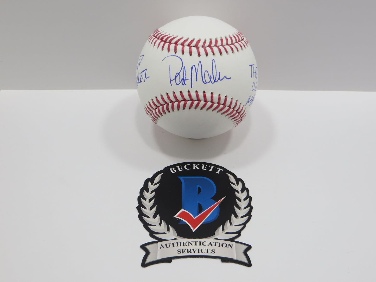 PAT PATRICK MAHOMES SR SIGNED OML BASEBALL Twins w/MVP MAKER THE OG BAS