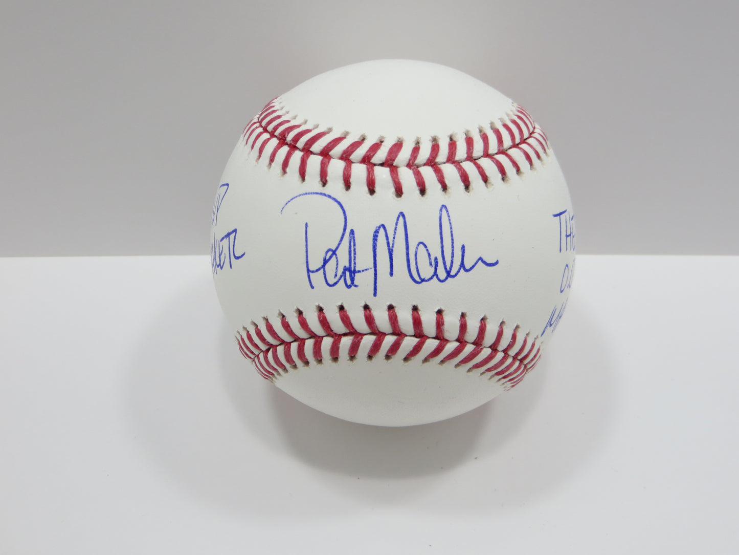 PAT PATRICK MAHOMES SR SIGNED OML BASEBALL Twins w/MVP MAKER THE OG BAS