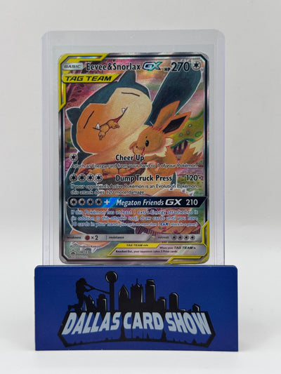 2019 Pokemon - Eevee & Snorlax GX (Promo) - SM169 Sun & Moon Promos DMG'd