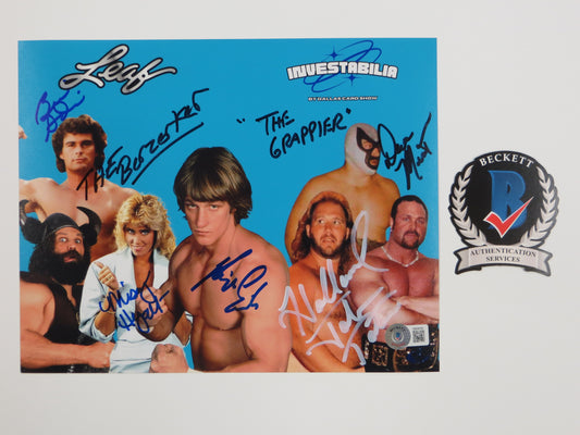 INVESTABILIA by the DALLAS CARD SHOW SIGNED 8x10 Blue PHOTO Von Erich +MORE BAS