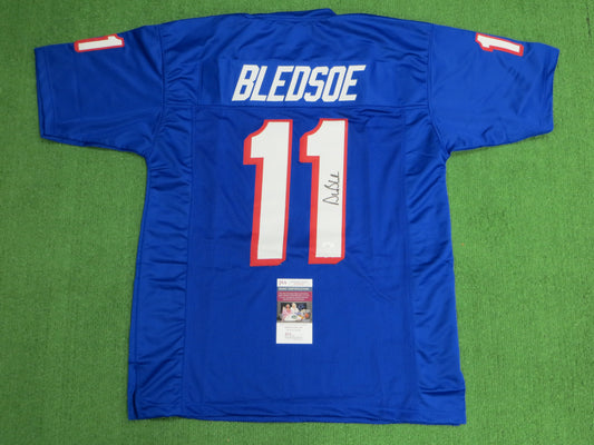 DREW BLEDSOE NEW ENGLAND PATRIOTS SIGNED JERSEY JSA COA