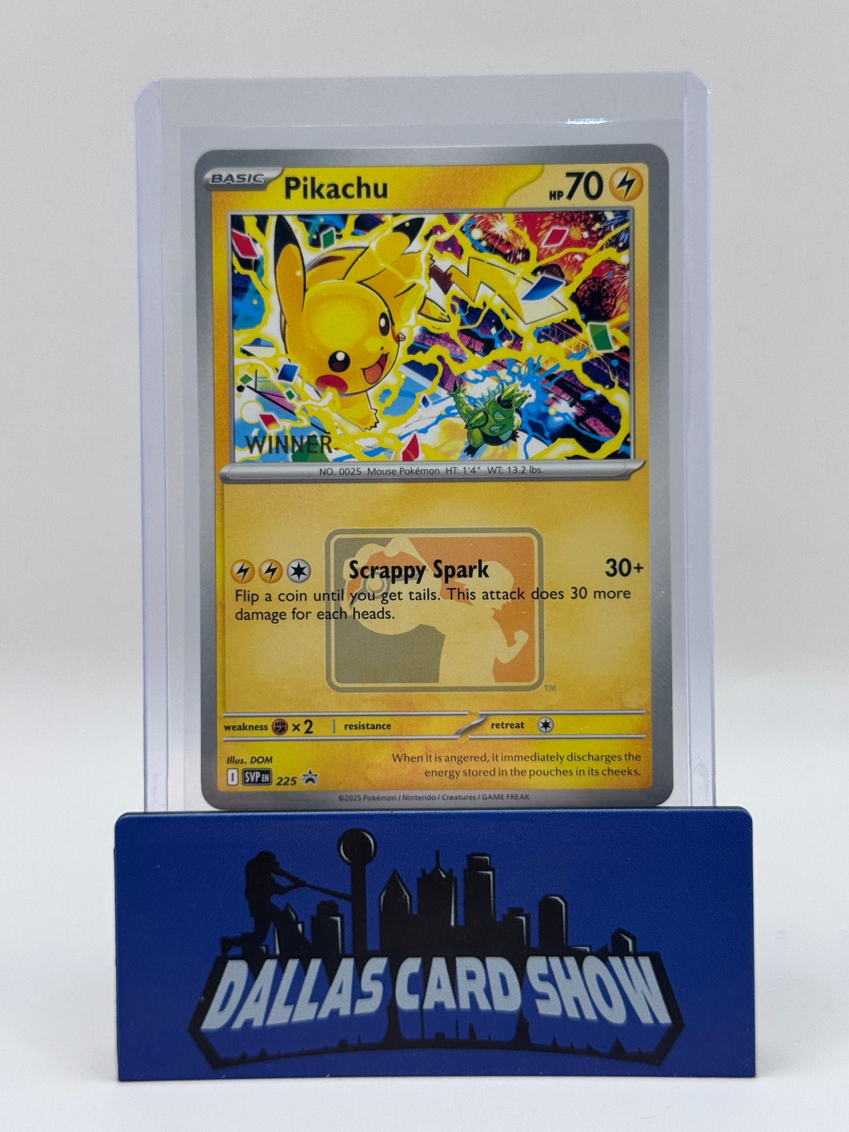 2025 Pokemon - Pikachu (World Championship 2025) (WINNER) - SVP225 Winner Promo