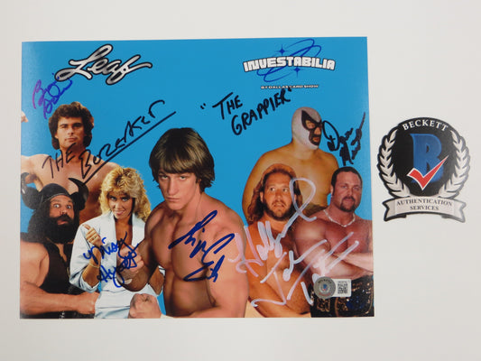 INVESTABILIA by the DALLAS CARD SHOW SIGNED 8x10 Blue PHOTO Von Erich +MORE BAS