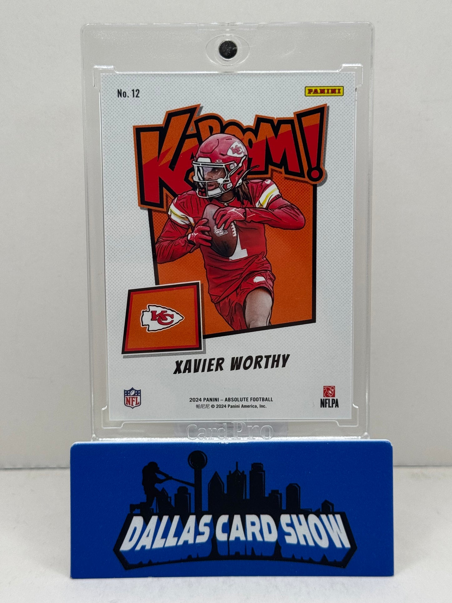 2024 Panini Absolute #12 Xavier Worthy Kaboom! Texas Longhorns