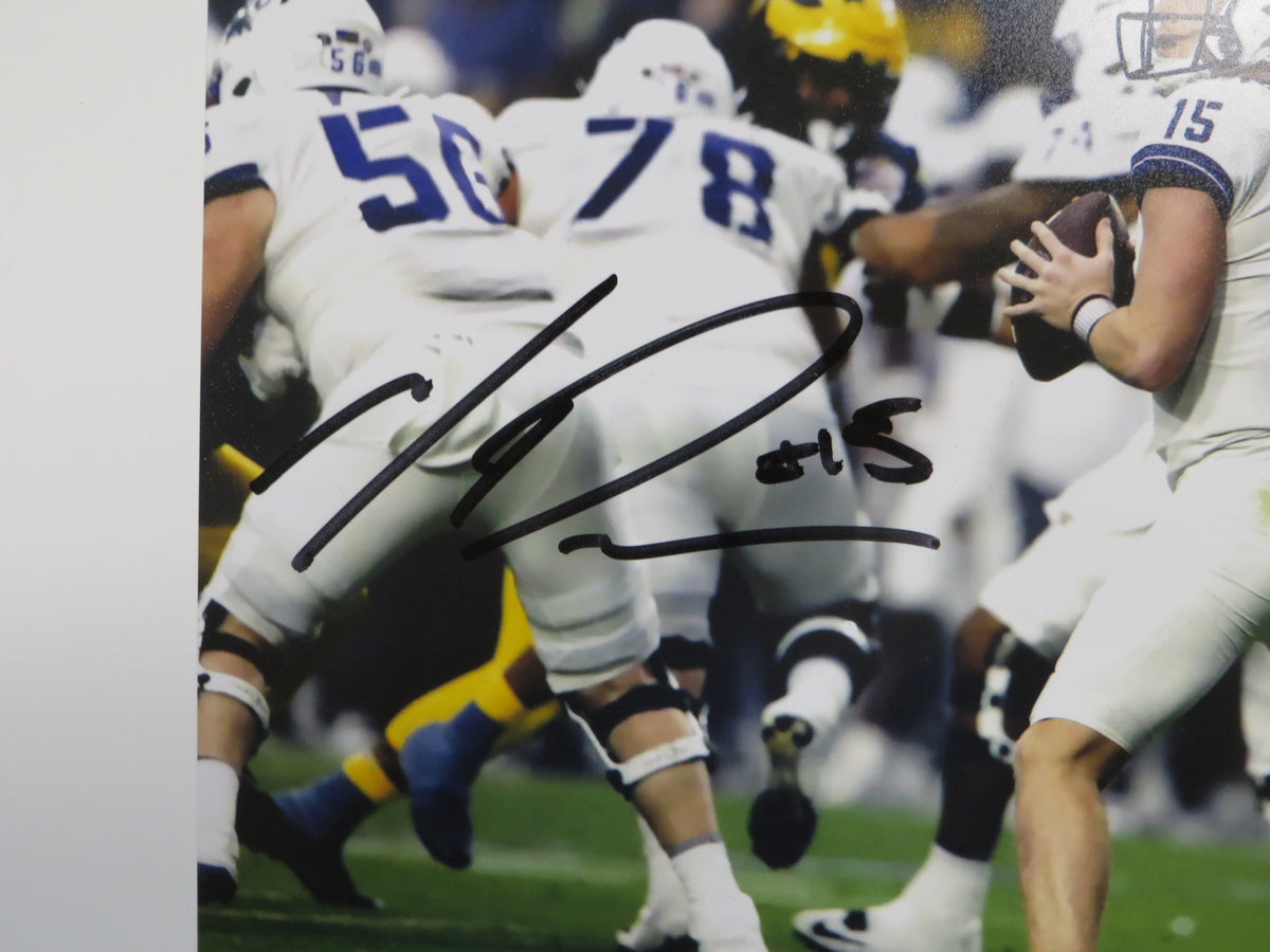 MAX DUGGAN TCU HORNED FROGS SIGNED Fiesta Bowl 8x10 PHOTO BAS