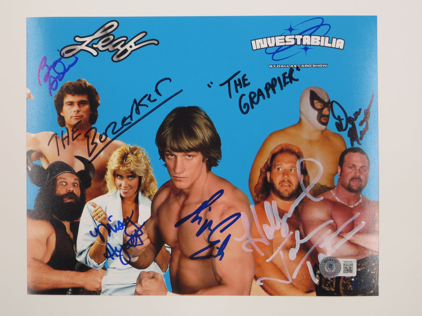 INVESTABILIA by the DALLAS CARD SHOW SIGNED 8x10 Blue PHOTO Von Erich +MORE BAS