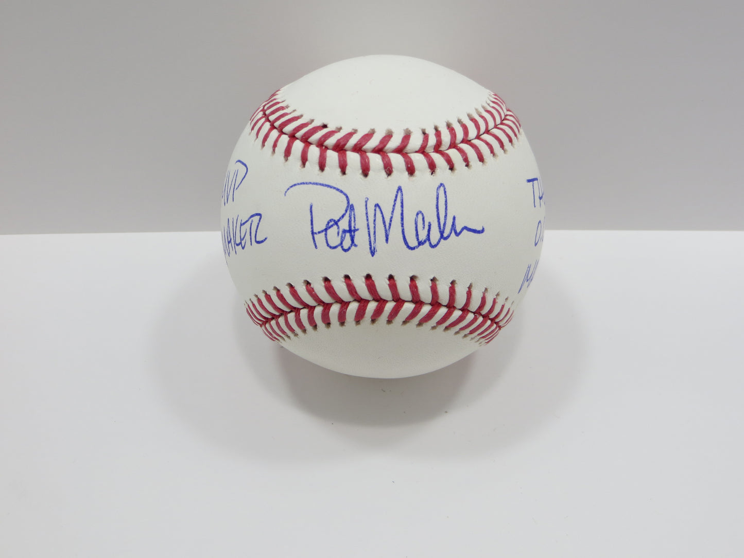 PAT PATRICK MAHOMES SR SIGNED OML BASEBALL Twins w/MVP MAKER THE OG BAS