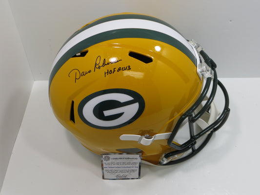 DAVE ROBINSON GREEN BAY PACKERS SIGNED SPEED FULL SIZE HELMET w/HOF Schwartz
