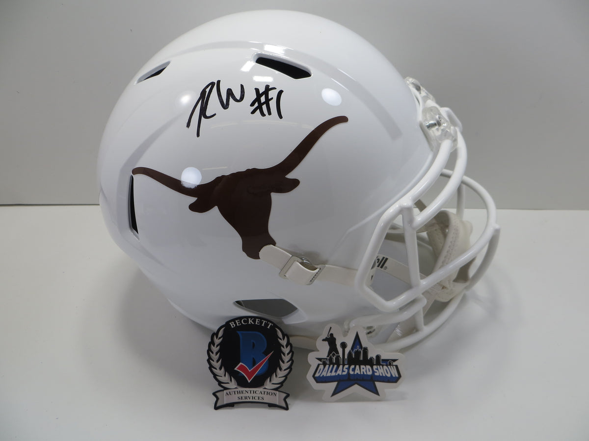 RYAN WINGO TEXAS LONGHORNS SIGNED Full Size HELMET BAS