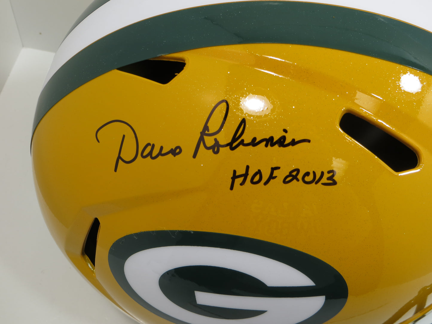 DAVE ROBINSON GREEN BAY PACKERS SIGNED SPEED FULL SIZE HELMET w/HOF Schwartz
