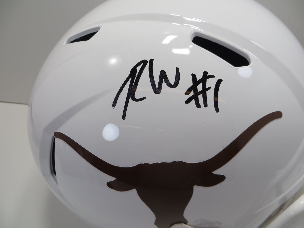 RYAN WINGO TEXAS LONGHORNS SIGNED Full Size HELMET BAS