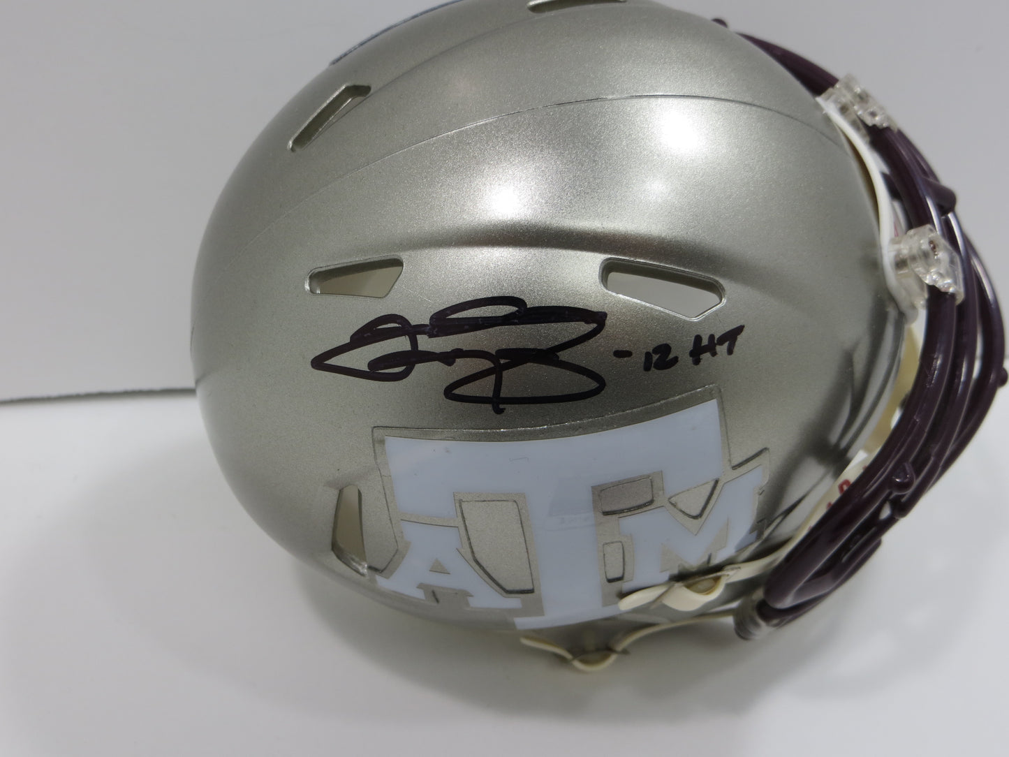 JOHNNY MANZIEL SIGNED TEXAS A&M AGGIES FLASH MINI HELMET w/Heisman JSA COA