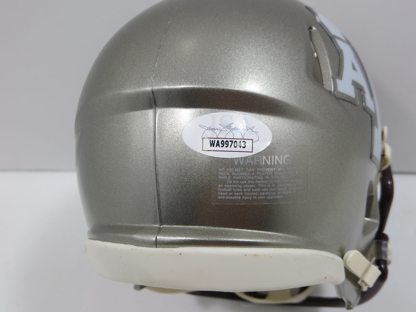 JOHNNY MANZIEL SIGNED TEXAS A&M AGGIES FLASH MINI HELMET w/Heisman JSA COA