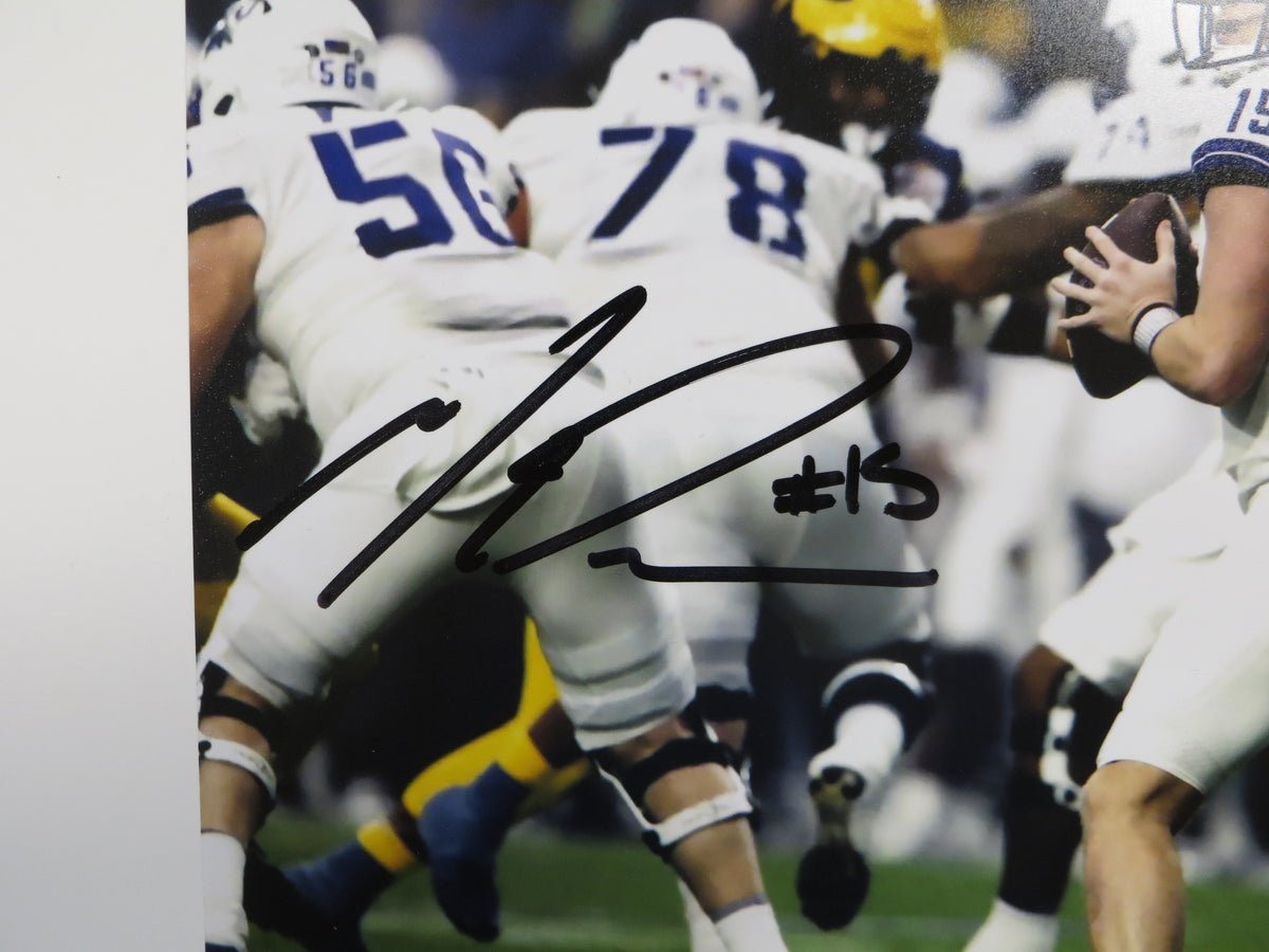 MAX DUGGAN TCU HORNED FROGS SIGNED Fiesta Bowl 8x10 PHOTO BAS