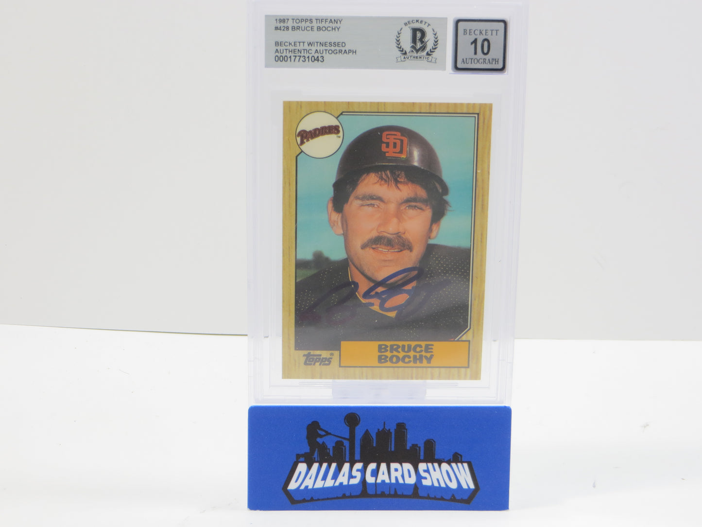 1987 TOPPS TIFFANY #428 BRUCE BOCHY BGS 10 AUTO
