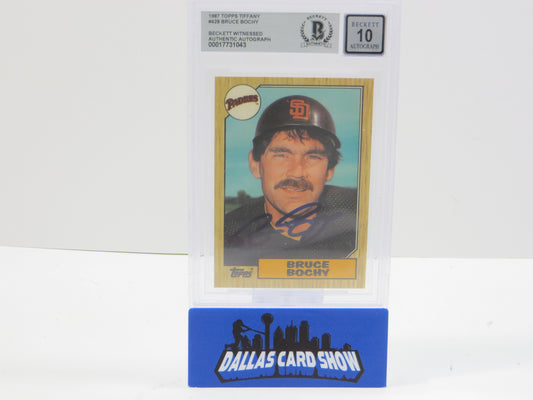 1987 TOPPS TIFFANY #428 BRUCE BOCHY BGS 10 AUTO