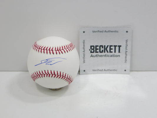 SEBASTIAN WALCOTT TEXAS RANGERS SIGNED RAWLINGS OML BASEBALL BAS COA