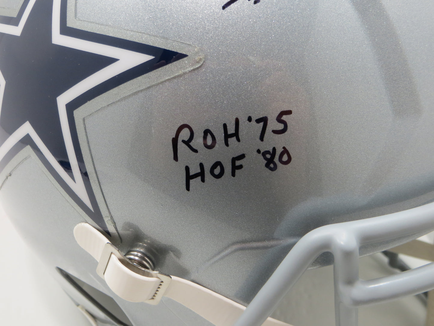 BOB LILLY SIGNED DALLAS COWBOYS RIDDELL FULL SIZE HELMET w/3 INSCs JSA COA