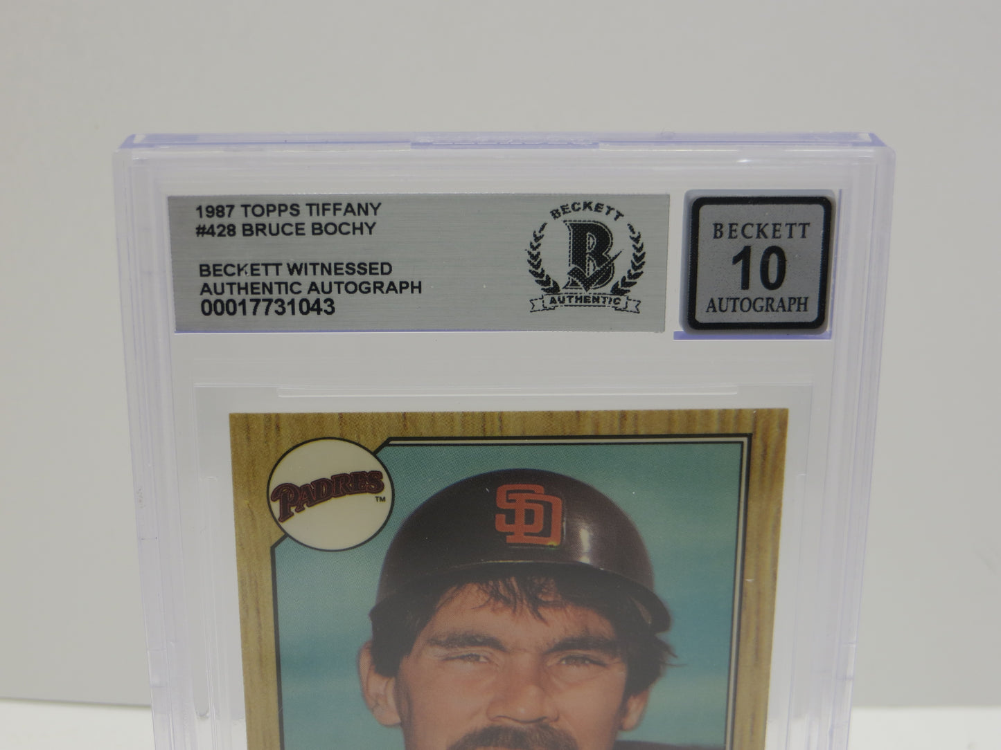 1987 TOPPS TIFFANY #428 BRUCE BOCHY BGS 10 AUTO