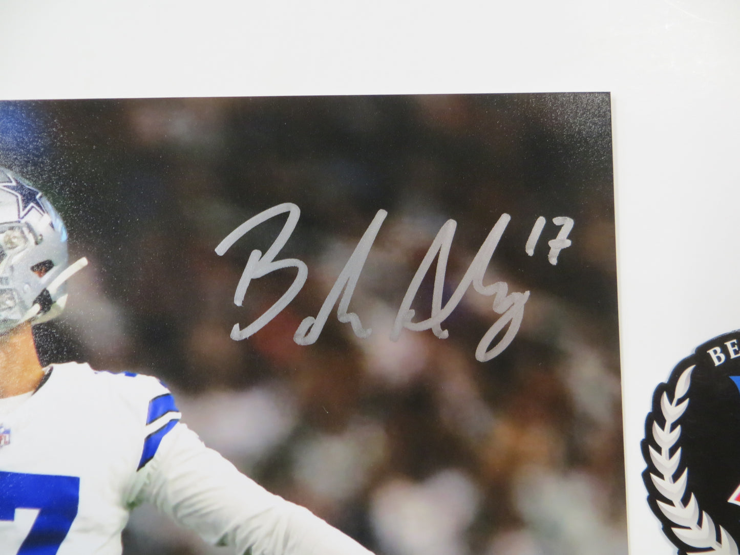 BRANDON AUBREY DALLAS COWBOYS SIGNED 8x10 PHOTO Notre Dame Fighting Irish BAS