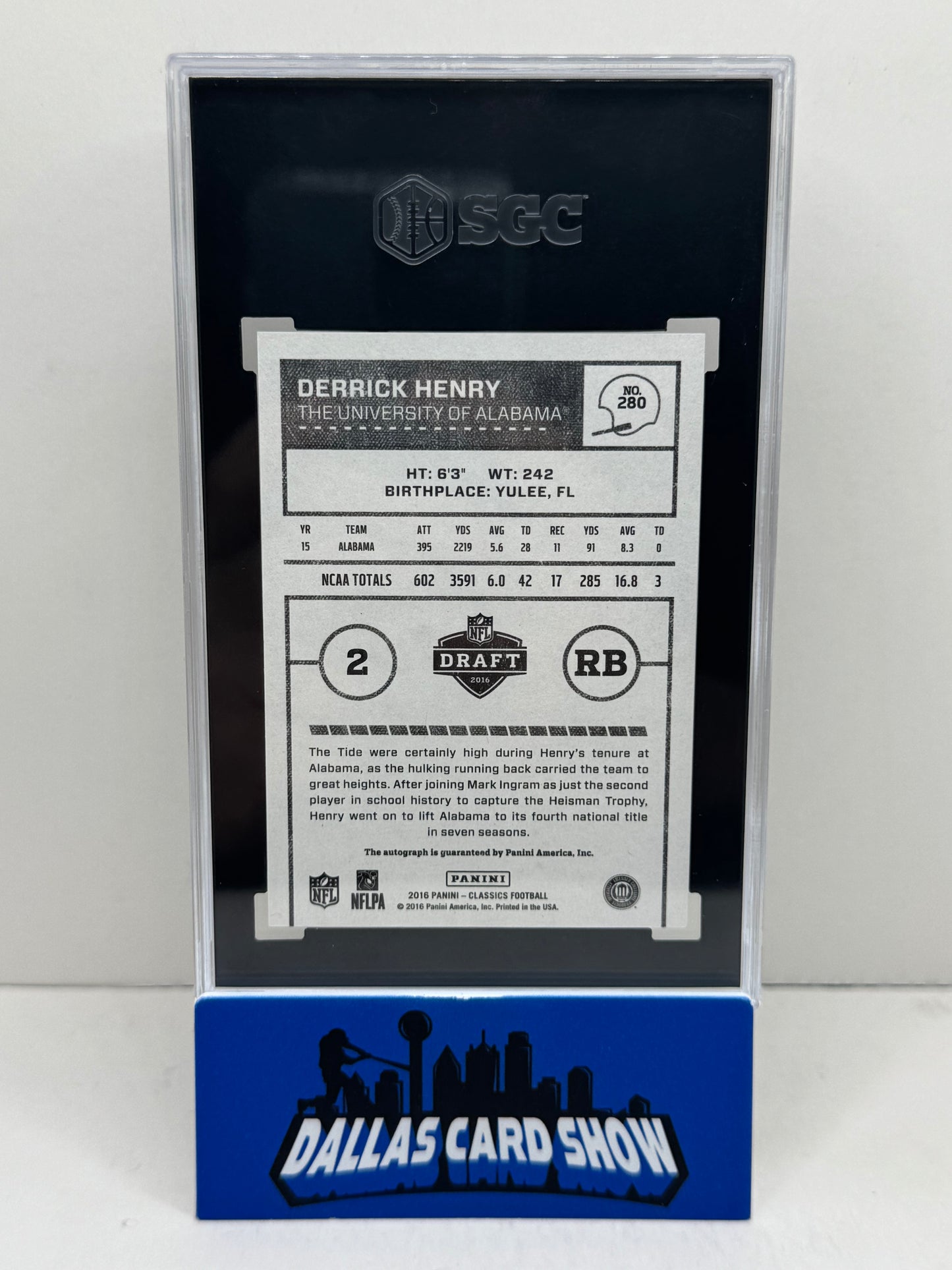 2016 Panini Classics #280 Derrick Henry Significant Signatures Gold /5 SGC 9.5