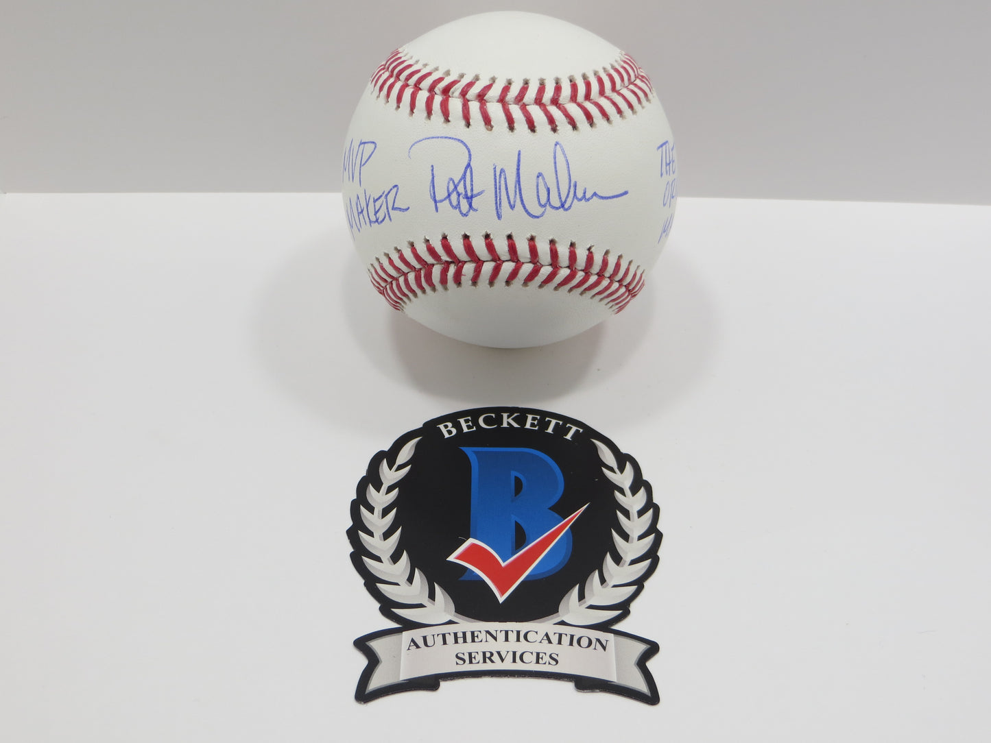 PAT PATRICK MAHOMES SR SIGNED OML BASEBALL Twins w/MVP THE ORIGINAL BAS