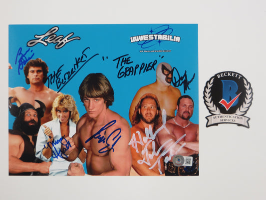 INVESTABILIA by the DALLAS CARD SHOW SIGNED 8x10 Blue PHOTO Von Erich +MORE BAS
